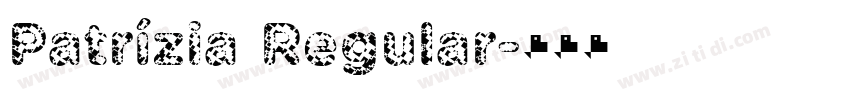 Patrízia Regular字体转换